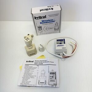 Irritrol RS1000 Wireless Rain Sensor And Receiver Untested As Is Replacement